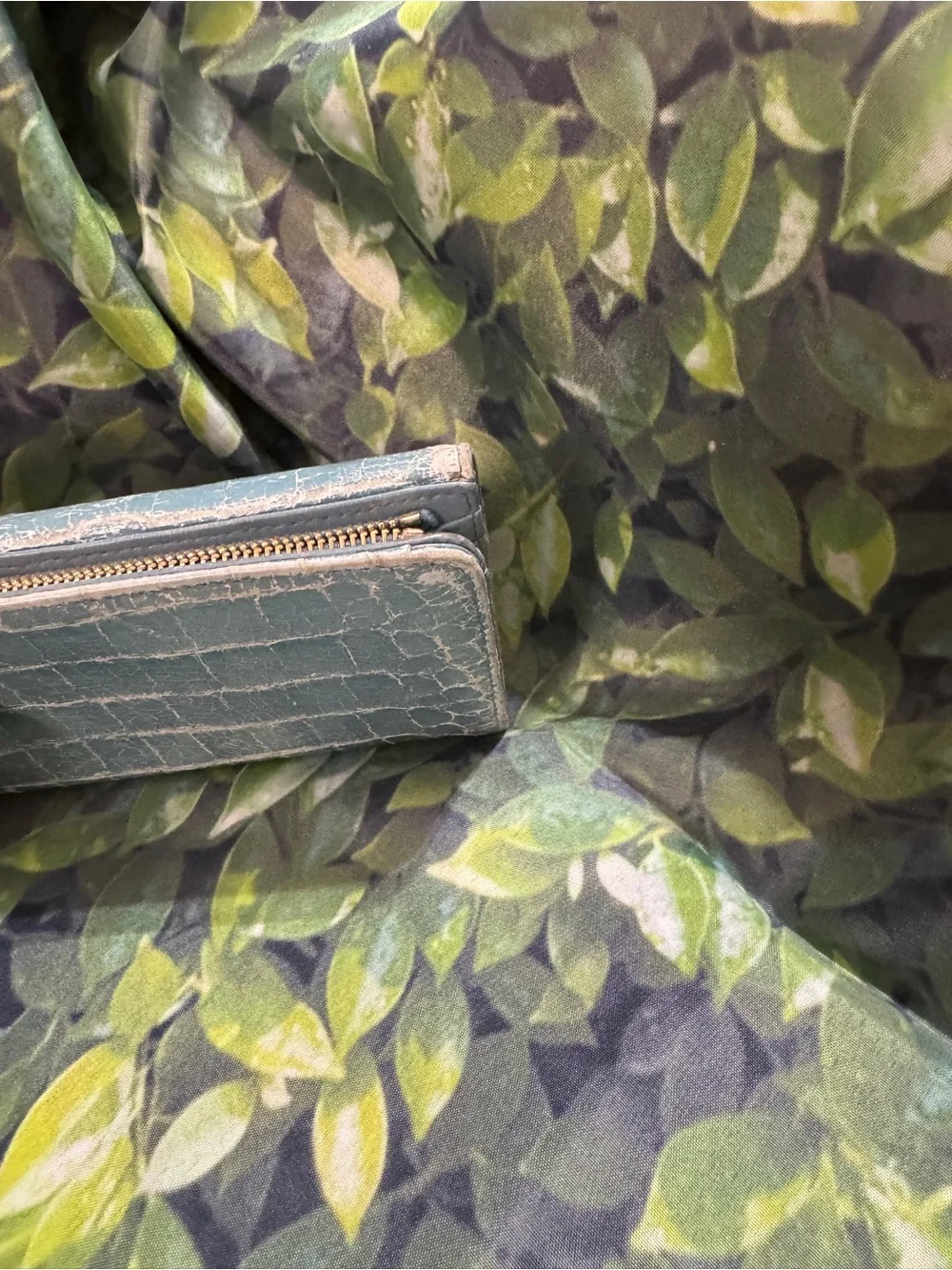 Miu Miu compact croc